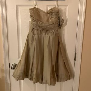 Size 10 formal cocktail dress beige